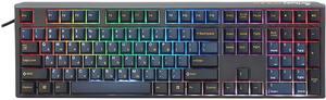Ducky ONE 3 Pro Nazca Line Hot-Swappable RGB Mechanical Keyboard, 8K Polling Rate, Cherry MX2A Blue, Dual Layer PCB, Triple-Shot PBT Keycaps, Detachable USB-C cable, Full Size (104 keys), Black