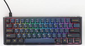 Ducky ONE 3 Pro Nazca Line Hot-Swappable RGB Mechanical Keyboard, 8K Polling Rate, Cherry MX2A Brown, Dual Layer PCB, Triple-Shot PBT Keycaps, Detachable USB-C cable, Mini Layout (61 keys), Black
