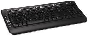 Microsoft J93-00001 Black USB Wired Slim Digital Media Keyboard 3000