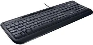 Microsoft Wired Keyboard 600 ANB-00003 Black USB Wired Slim Keyboard - French