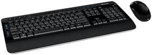 Microsoft Wireless Desktop 3050 with AES - Black. Wireless Keyboard and Mouse Combo, Built-in Palm Rest, Customizable Windows Shortcut Keys
