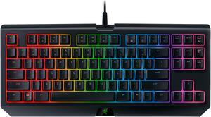 Razer BlackWidow Tournament Edition Chroma V2 - RGB Ergonomic Mechanical Gaming Keyboard with Tactile and Clicky Razer Green Switches - RZ03-02190200-R3U1