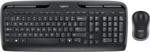 Logitech MK320 Wireless Desktop Keyboard and Mouse Combo  Entertainment Keyboard and Mouse 24GHz Encrypted Wireless Connection Long Battery Life