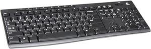 Logitech K270 Wireless Keyboard for Windows, 2.4 GHz Wireless, Full-Size, Number Pad, 8 Multimedia Keys, 2-Year Battery Life, Compatible with PC, Laptop