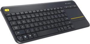 Logitech Recertified 920-007119 K400+ Wireless Touch Keyboard with Built-In Touchpad for Internet Connected TV