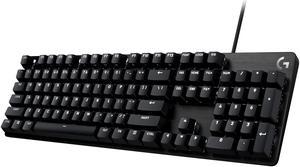 Logitech USB 2.0 G413 SE Full-Size Mechanical Gaming Keyboard - Backlit Keyboard with Tactile Mechanical Switches, Anti-Ghosting, Compatible with Windows, macOS - Black Aluminum