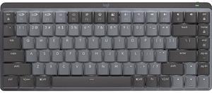 Logitech MX Mechanical Mini Wireless Illuminated Keyboard, Clicky Switches, Backlit, Bluetooth, USB-C, macOS, Windows, Linux, iOS, Android, Graphite