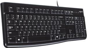 Logitech K120 Black USB Wired Standard K120 Keyboard & B100 Mouse Combo