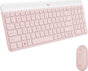 Logitech MK470 Slim MK470 Rose USB RF WLogitech MK470 Slim MK470 Rose Wireless Keyboards and Mouse Comboireless Slim Keyboards