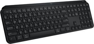 Logitech MX Keys S Wireless Keyboard, Low Profile, Fluid Precise Quiet Typing, Programmable Keys, Backlighting, Bluetooth, USB C Rechargeable, for Windows PC, Linux, Chrome, Mac (Black)