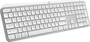 Logitech MX Keys S Wireless Keyboard, Low Profile, Fluid Precise Quiet Typing, Programmable Keys, Backlighting, Bluetooth, USB C Rechargeable, for Windows PC, Linux, Chrome, Mac (Pale Grey)