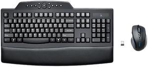 Kensington Pro Fit Wireless Comfort Desktop Set K72403US Black RF Wireless Ergonomic Keyboard and Mouse