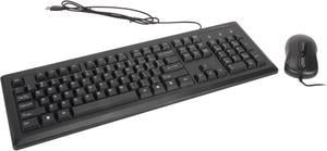 Kensington K72436AM Black USB Wired Standard Keyboard for Life Desktop Set