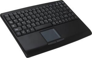 Adesso AKB-410UB SlimTouch USB Mini Keyboard with Touchpad (Black)