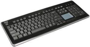 Adesso AKB-440UB SlimTouch USB Full size Touchpad keyboard (glazing black color)