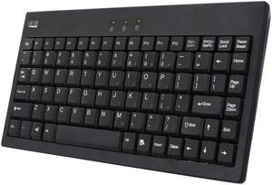 Adesso AKB-110B EasyTouch mini USB Keyboard with PS/2 Adapter (Black)