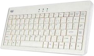 Adesso AKB-110W EasyTouch mini USB Keyboard with PS/2 Adapter (White)