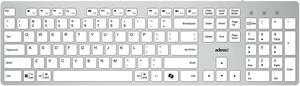 Adesso Multi-OS Scissor Switch Desktop Keyboard with CoPilot Key (White) - AKB-730UW