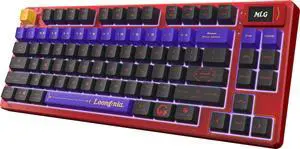 MSI Forge TKL Wireless MLG Edition Gaming Keyboard - sound-dampening foam, linear mechanical switches, hot-swap, 1.06in display, lighting effect hotkeys