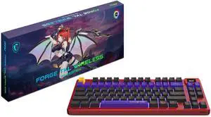 MSI Forge TKL Wireless MLG Edition Gaming Keyboard-Mechanical Linear Switches, Dye-Sublimated PBT Keycaps, Anti-Slip Base, RGB, USB 2.0, Bluetooth, 2.4 GHz