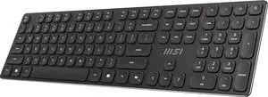 MSI Forge K210 Wireless Keyboard & Mouse Combo - Low Profile, Tactile, up to 120 Hours Battery(Keyboard) & 30 Hours(mouse) - Black