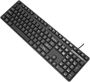 Targus USB Wired Keyboard - Cable Connectivity - USB Interface - 104 Key - QWERTY Layout - PC, Mac - Black