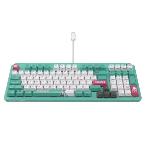 ASUS TUF Gaming K3 Gen II Hatsune Miku Edition Optical-Mechanical RGB Keyboard with IP57 Waterproof and Dust Resistance