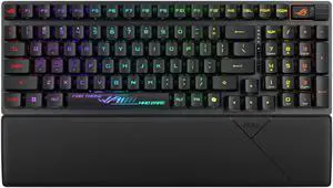 ASUS ROG Strix Scope II 96 RX Wireless Gaming Keyboard, Optical Switches, Low Latency 2.4GHz, RGB, Compact 96% Layout ASUS ROG Strix Scope II 96 RX Wireless Gaming Keyboard, Optical Switches, Low Latency 2.4GHz, RGB, Compact 96% Layout