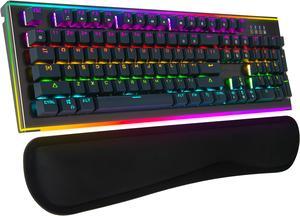 Rosewill NEON K75 V2 BR Wired Mechanical Gaming Keyboard with Kailh Brown Switches 19 RGB LED Backlight Effects NKRO AntiGhosting Vivid Customizable Rim Backlights 3Way Cable Slot