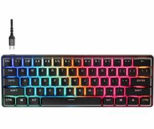 SteelSeries Apex Pro Mini Gen 3 Gaming Keyboard - OmniPoint 3.0 HyperMagnetic Switches, Adjustable Actuation, Rapid Trigger, Game-Ready Presets, Rapid Tap/SOCD, RGB, PBT Keycaps, USB-C