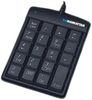 MANHATTAN 176354 Black USB Wired Numeric Keypad