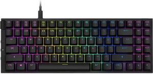 NZXT Function Mini TKL Mechanical Keyboard - KB-175US-BR - PC Gaming Mechanical Keyboard - MX Compatible Switches - Hot Swappable Key Switch Sockets - Linear RGB Switches - Aluminum Top Plate - Black
