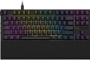 NZXT Function TKL Mechanical Keyboard - KB-1TKUS-BR - PC Gaming Mechanical Keyboard - MX Compatible Switches - Hot Swappable Key Switch Sockets - Linear RGB Switches - Aluminum Top Plate - Black