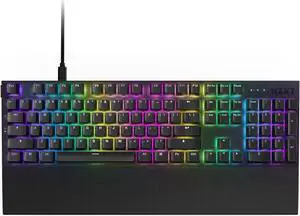 NZXT Function 2 Optical Gaming Keyboard, Linear optical switches, 8,000 Hz polling rate, Doubleshot PBT keycaps, Hot-swappable, Black
