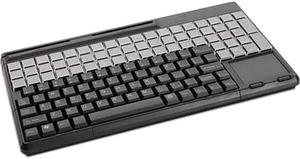 Cherry G86-61401EUADAA 14" USB POS Keyboard with Touchpad, 123 Programmable and 60 Relegendable Keys