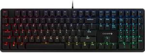 Cherry MX RGB Mechanical Keyboard with MX Red Silent Gold-Crosspoint Key Switches for Typists, Programmers, Creator, Coder, Work in The Office or at Home