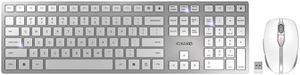 CHERRY DW 9100 Slim Desktop Combo JD-9100US-1 Sliver/White USB Hybrid Wired & Wireless Keyboard
