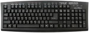 SEAL SHIELD SSKSVMM107 Black USB Wired Standard SILVER SEAL Meditech Magic Medical Grade Keyboard Dishwasher Safe & Antimicrobial