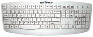 SEAL SHIELD Silver Storm STWK503 White USB Wired Keyboard