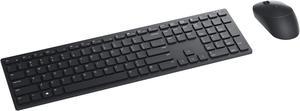 DELL Pro Wireless Keyboard and Mouse KM5221W French Canadian KM5221WBKBFRC Black USB Wireless Receiver 24 GHz Wireless Keyboard