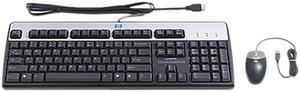 HP 631341-B21 Black USB Wired USB BFR-PVC US Keyboard/Mouse Kit