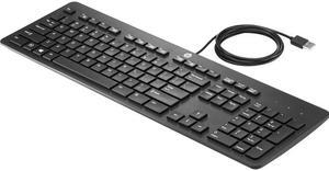 HP N3R87AA Black USB Wired Slim USB Slim Business Keyboard