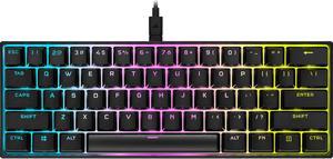 Corsair K65 RGB MINI 60% Mechanical Gaming Keyboard (Customizable Per-Key RGB Backlighting, CHERRY MX Speed Mechanical Keyswitches, Detachable USB Type-C Cable, AXON Hyper-Processing Technology) Black