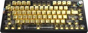 MONTECH MKey Pro Newegg 25th Anniversary Limited Gold Edition Mechanical Gaming Keyboard, Tri-Mode Bluetooth 5.2 / 2.4GHz Wireless / USB-C Wired, 75% Layout, Hot-Swappable, VIA/QMK, Gateron G Pro 3.0 MONTECH MKey Pro Newegg 25th Anniversary Limited Gold Edition Mechanical Gaming Keyboard, Tri-Mode Bluetooth 5.2 / 2.4GHz Wireless / USB-C Wired, 75% Layout, Hot-Swappable, VIA/QMK, Gateron G Pro 3.0