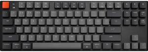 Keychron K1-L3 Black Bluetooth Wireless Keyboard - Gateron LP Brown - White LED