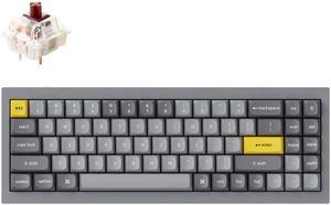 Keychron Q7 Mechanical Keyboard 70% Layout RGB - Hotswap - Grey - Gateron Pro Brown