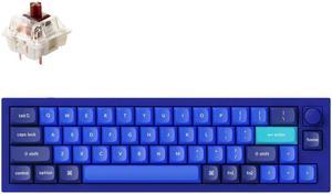 Keychron Q9 Mechanical Keyboard Ultra Mini Layout RGB - Hotswap - with Knob - Blue - Gateron Pro Brown