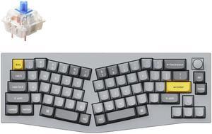 Keychron Q8 Mechanical Keyboard SF Alice Layout RGB - Hotswap - with Knob - Grey - Gateron Pro Blue