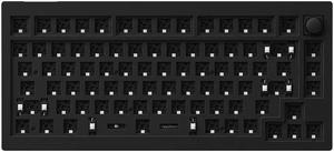 Keychron V1 Mechanical Keyboard Hotswap - with Knob - Carbon Black - Barebones 75% Layout