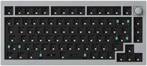 Keychron Q1 Mechanical Keyboard Hotswap V2 RGB - Grey - Barebone - with Knob - 75%